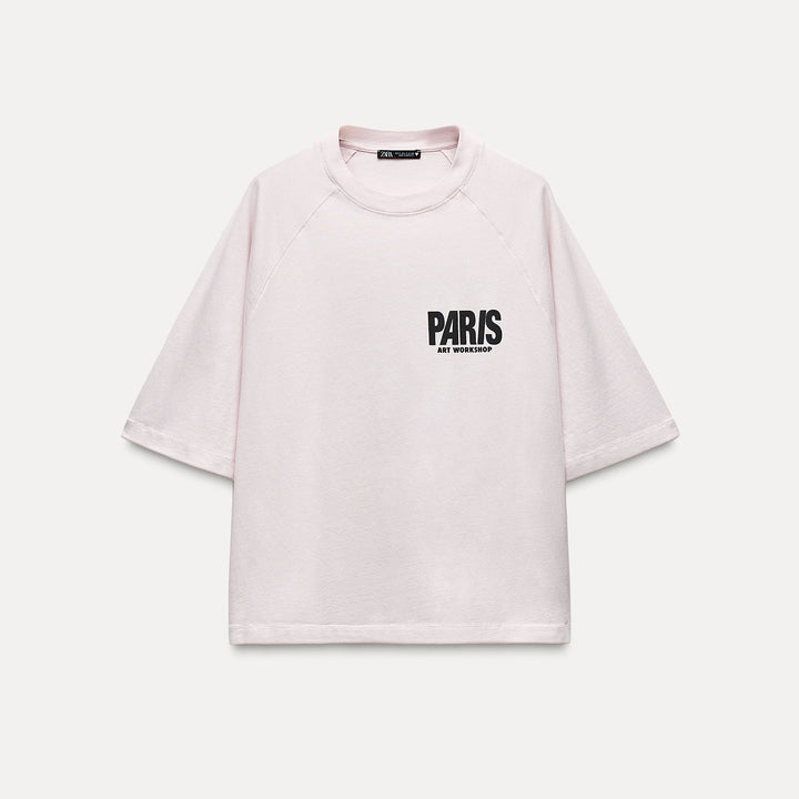 Moudda ZARA - T-shirt Raglan Paris - Tunisie 1