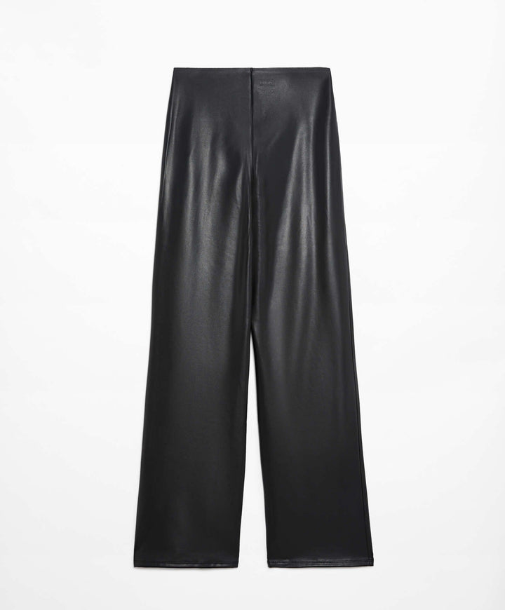 Moudda Oysho - Pantalon Droit Clean Effet Cuir - Tunisie 3