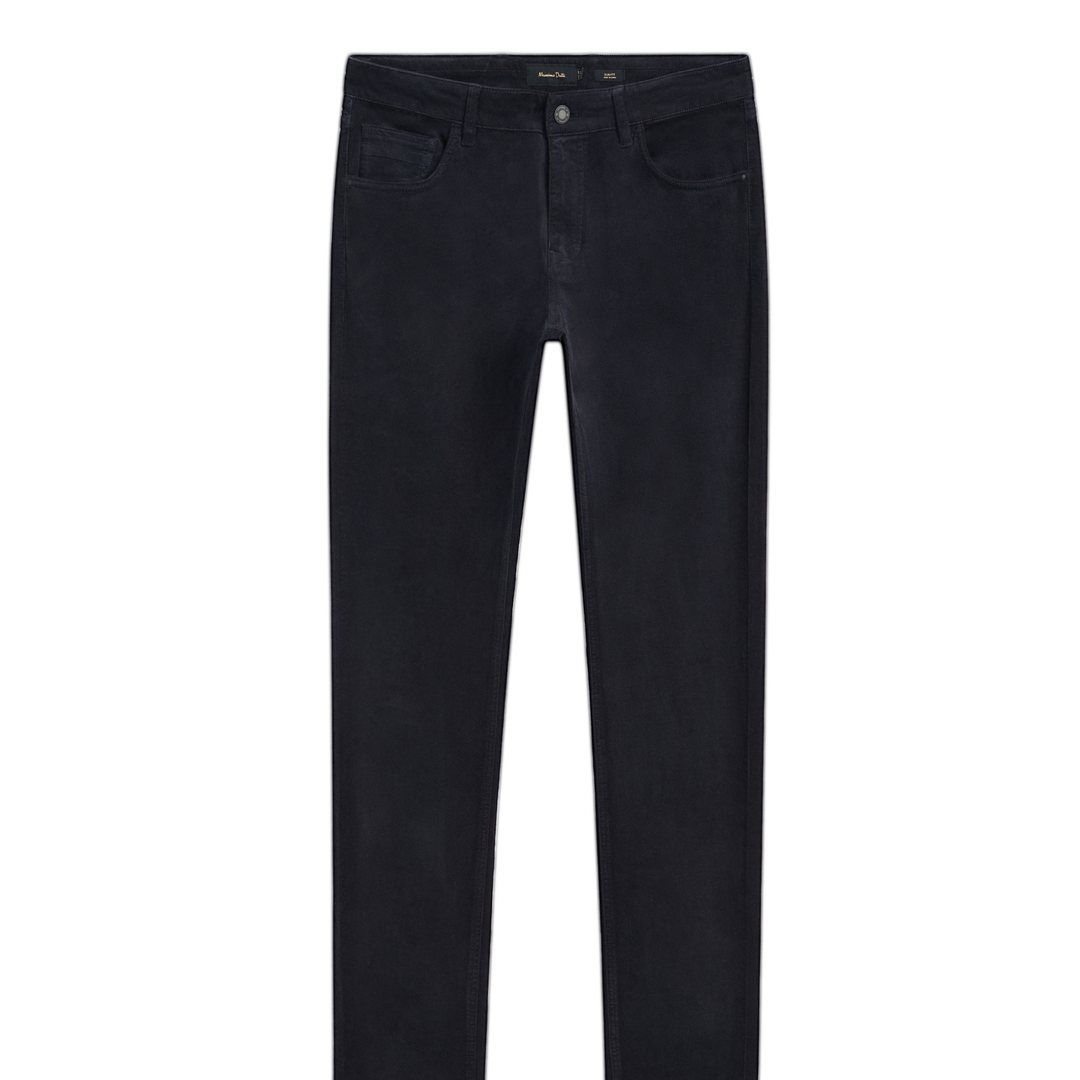 Moudda Massimo Dutti - Pantalon jean velours côtelé diagonal coupe slim - Tunisie 2