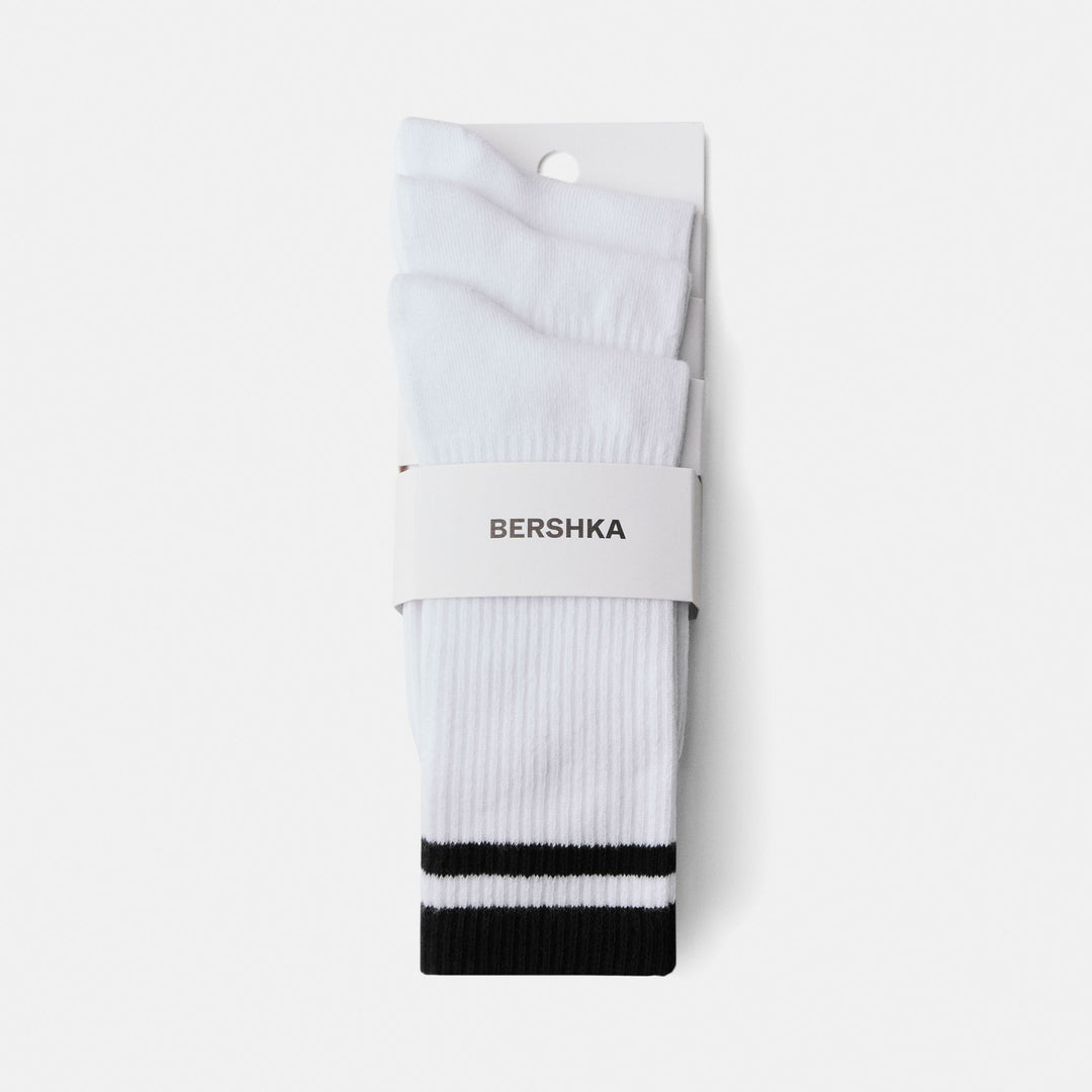 Moudda BERSHKA - Lot de 3 paires de chaussettes rayées - Tunisie 1