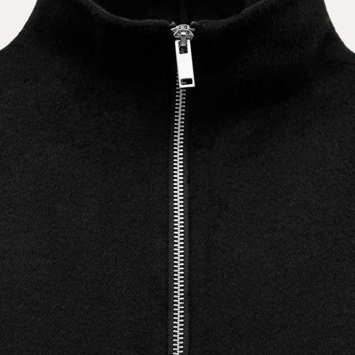 Moudda ZARA - Noir – veste tissu double col cheminée - Tunisie 3