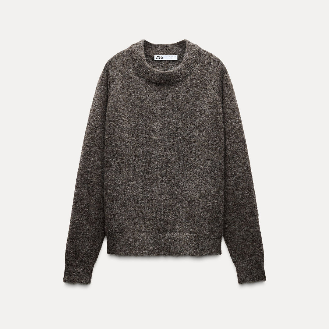 Moudda ZARA - Pull col droit alpaga Suri et laine - Tunisie 1