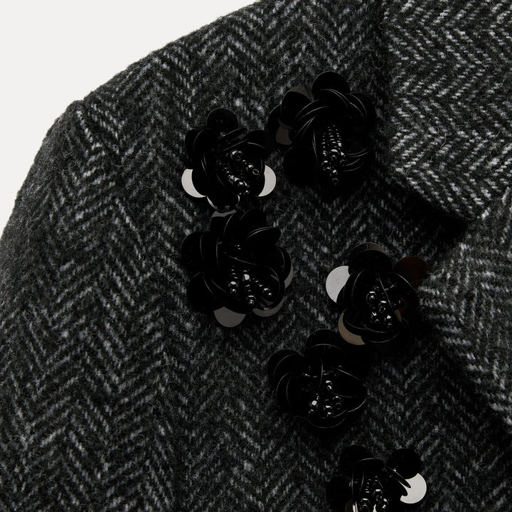 Moudda ZARA - Combinaison 536 veste mini épi avec appliqués fleurs - Tunisie 3