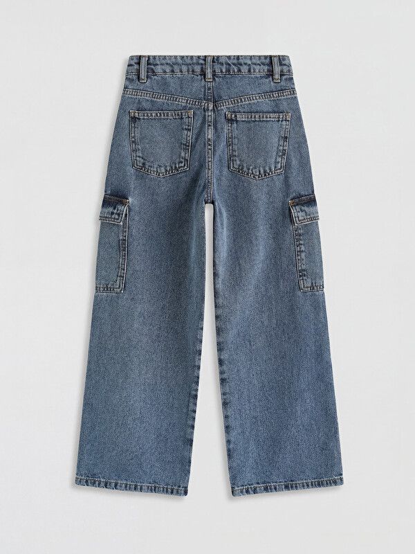 Moudda LC Waikiki - Pantalon en jean pour Fille couleur Bleu délavé à l'acide - Tunisie 2