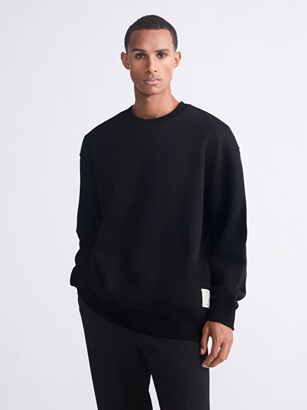 Moudda LC Waikiki - Sweatshirt en jersey Homme Noir - Tunisie 1