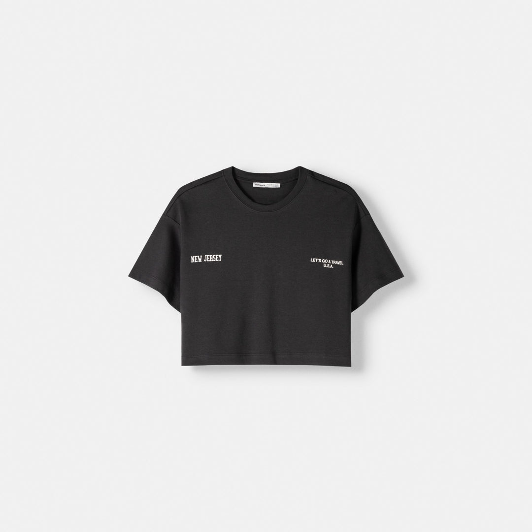 Moudda BERSHKA - T-shirt imprimé devant/dos - Tunisie 1