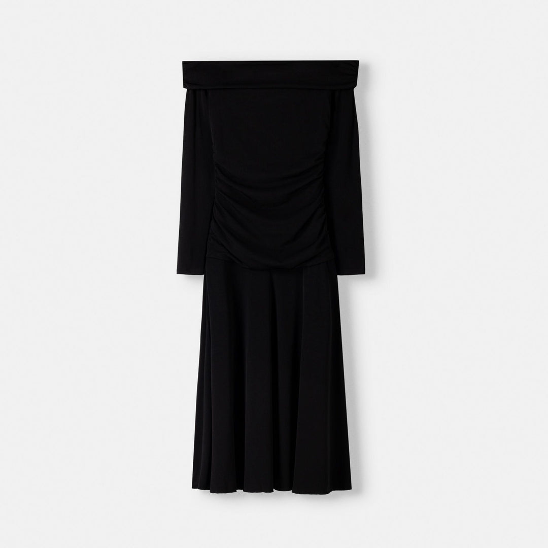 Moudda BERSHKA - Robe Midi Polyester - Fronces & Manches Longues - Tunisie 1