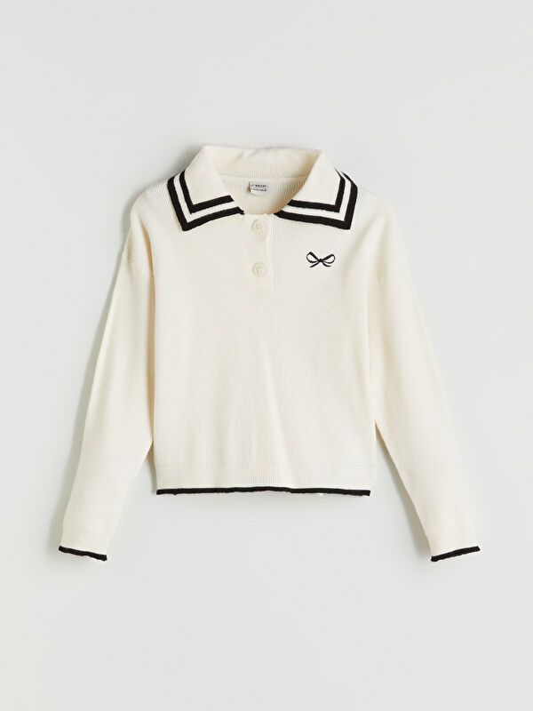 Moudda LC Waikiki - Pull en tricot Fille Ecru - Tunisie 1