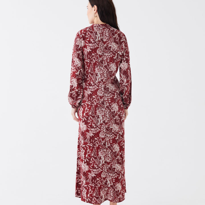 Moudda LC Waikiki - Robe tissée manches longues Femme Imprimé en rouge - Tunisie 4