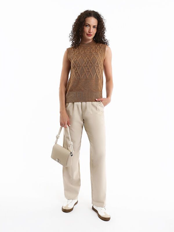 Moudda LC Waikiki - Pantalon tissé moyen Homme Beige - Tunisie 1