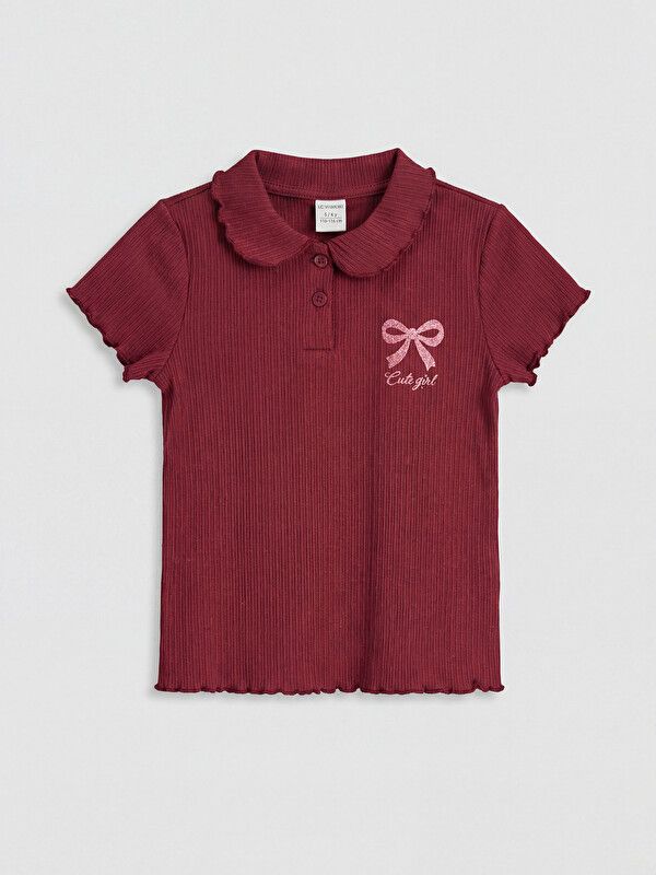 Moudda LC Waikiki - Pack de bodies manches courtes en jersey pour Fille couleur Bordeaux clair - Tunisie 2