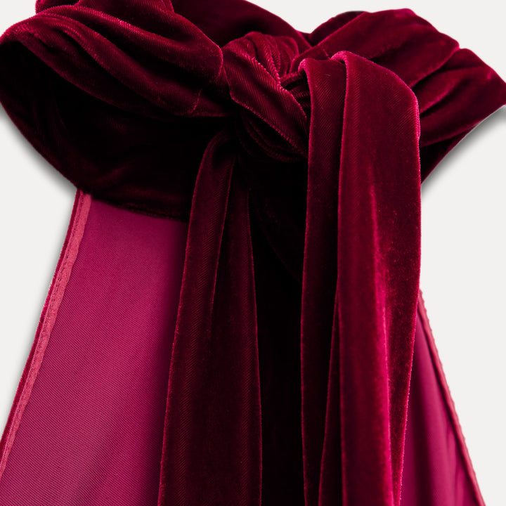 Moudda ZARA - Robe longue velours col licou nœud dos ouvert - Tunisie 4