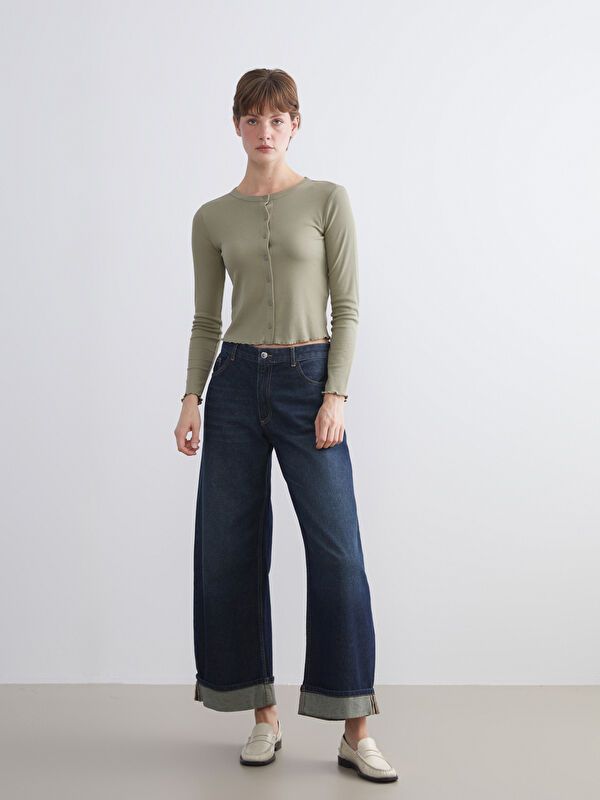 Moudda LC Waikiki - Body jersey manches longues Femme Kaki clair - Tunisie 2