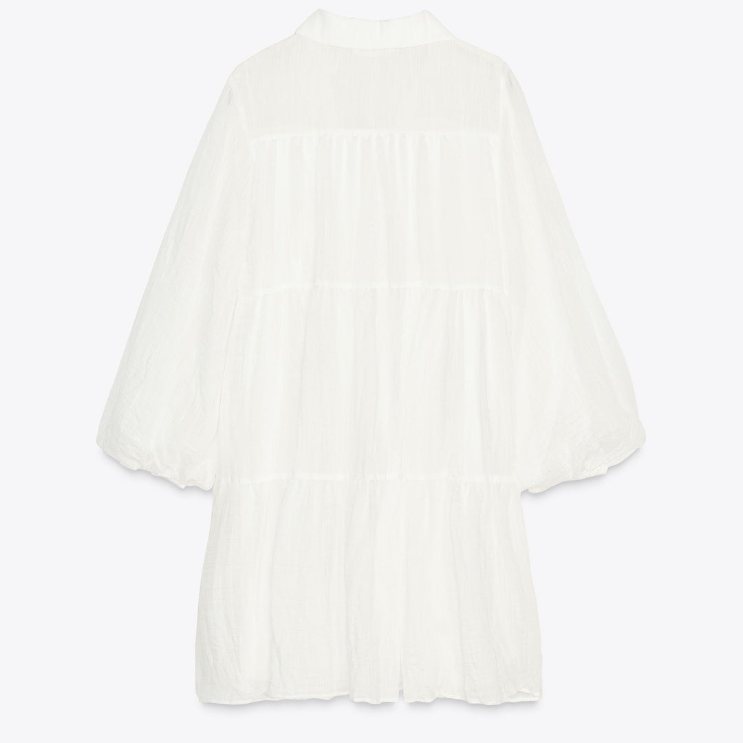 Moudda ZARA - Robe Mini Chemisier - Viscose & Panneaux - Tunisie 2