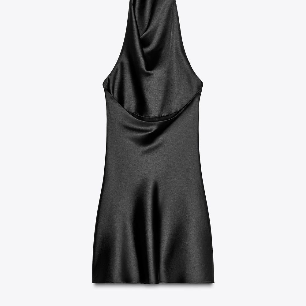 Moudda ZARA - Robe Courte Satin - Col Dégagé - Tunisie 2
