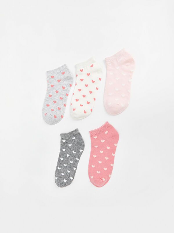 Moudda LC Waikiki - Chaussettes pour sneakers Femme Mélange de gris - Tunisie 1