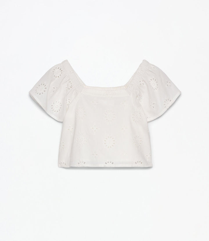 Moudda Lefties - Top Broderie Suisse - Fille - Tunisie 3