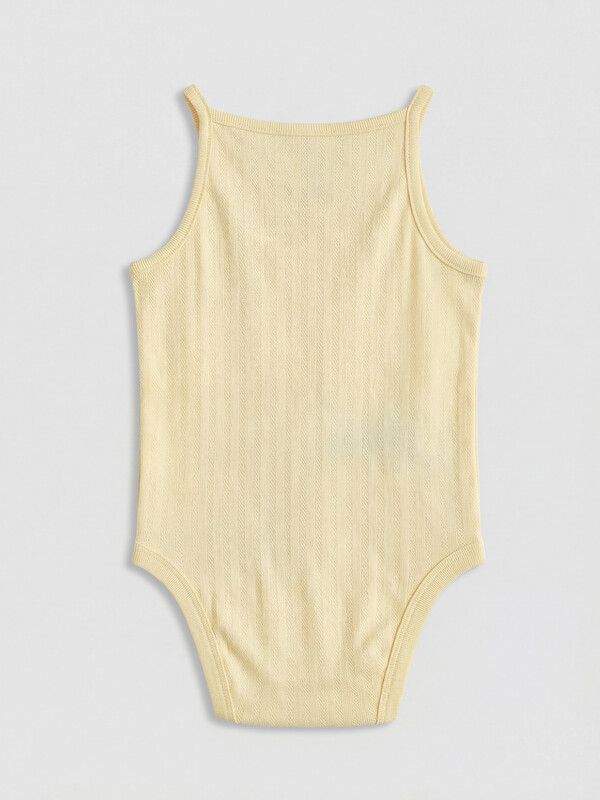 Moudda LC Waikiki - Body imprimé manches courtes en jersey - tenue de sport pour Fille couleur Écru imprimé - Tunisie 5