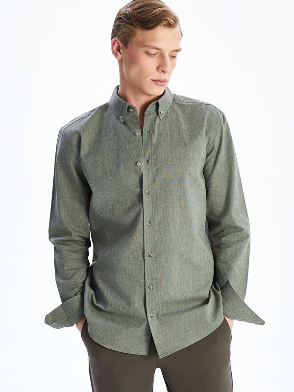 Moudda LC Waikiki - Chemise tissée à manches longues pour Hommes - Tunisie 1