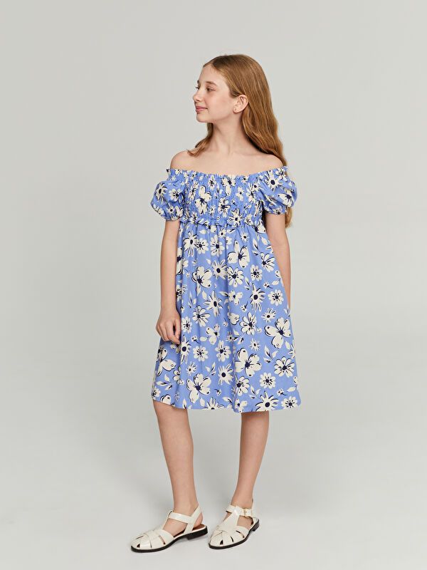 Moudda LC Waikiki - Robe manches courtes en tissu pour Fille - Tunisie 3