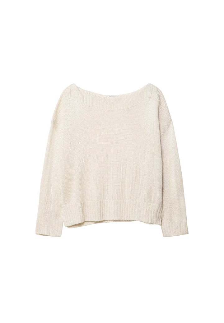 Moudda STRADIVARIUS - Pull en Maille Encolure Bateau Rib - Tunisie 1