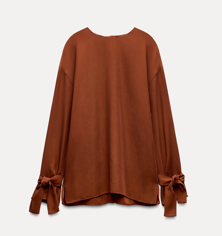 Moudda ZARA - Chemise tencel détail passant poignet et boutons dos - Tunisie 2