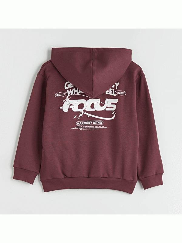 Moudda LC Waikiki - Sweatshirt en jersey Garçon Prune - Tunisie 4