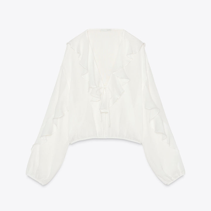 Moudda ZARA - Blouse Fluide - Volants - Tunisie 1