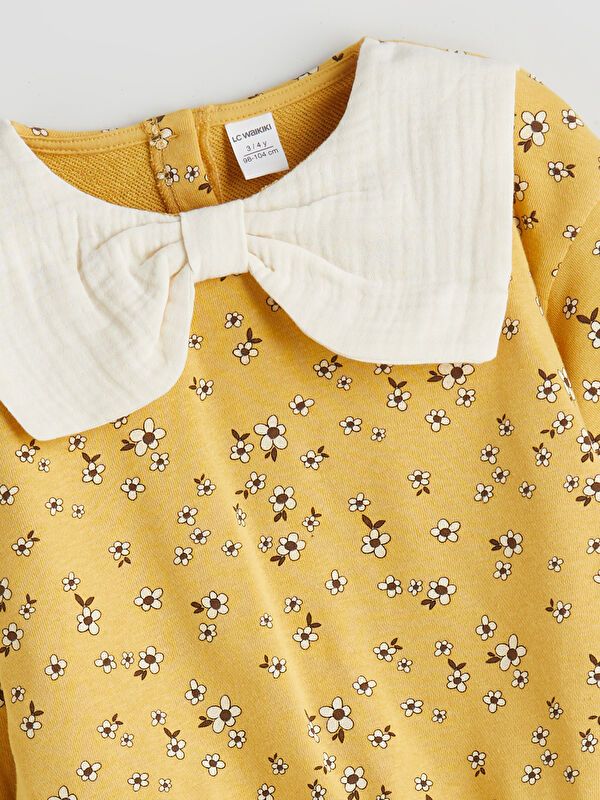 Moudda LC Waikiki - Sweatshirt en jersey Fille Impression jaune terne - Tunisie 2