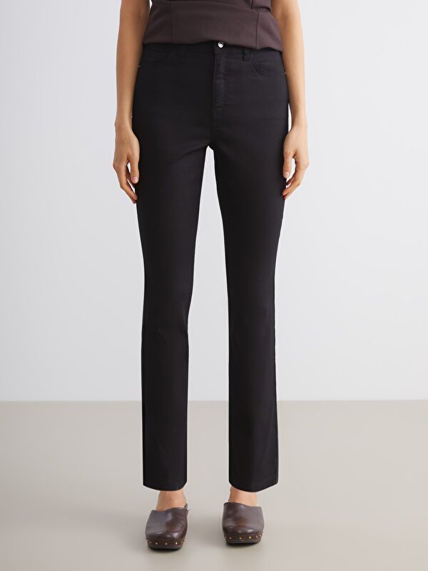 Moudda LC Waikiki - Pantalon tissé denim Femme Noir - Tunisie 2