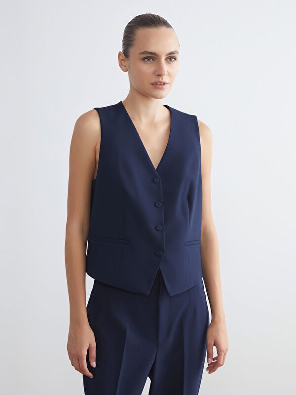 Moudda LC Waikiki - Veste tissée Femme Marine - Tunisie 1