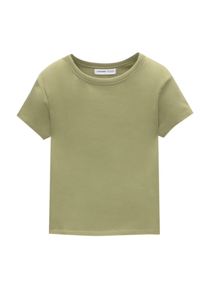 Moudda PULL & BEAR - T-Shirt Basique Ajusté - Manches Courtes - Tunisie 1