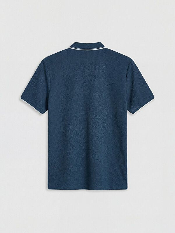 Moudda LC Waikiki - T-shirt manches courtes en jersey pour Homme couleur Bleu indigo - Tunisie 2