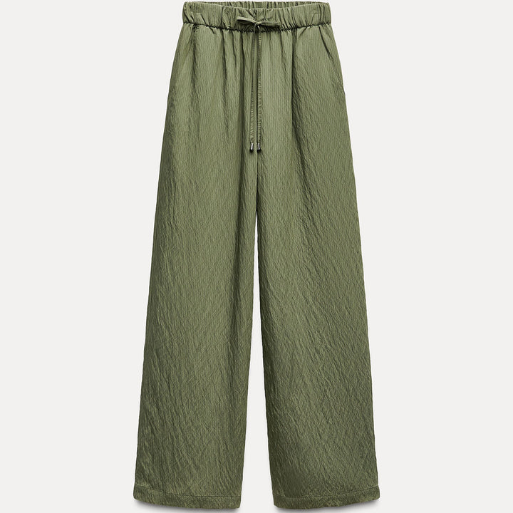 Moudda ZARA - Pantalon jambe large pyjama rayé coordonné - Tunisie 2