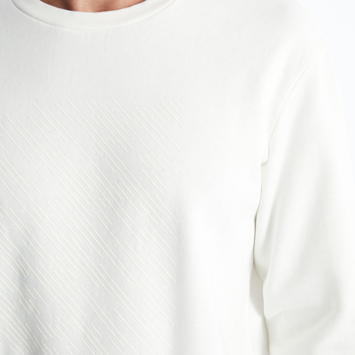 Moudda LC Waikiki - Sweatshirt en jersey Homme Ecru - Tunisie 3