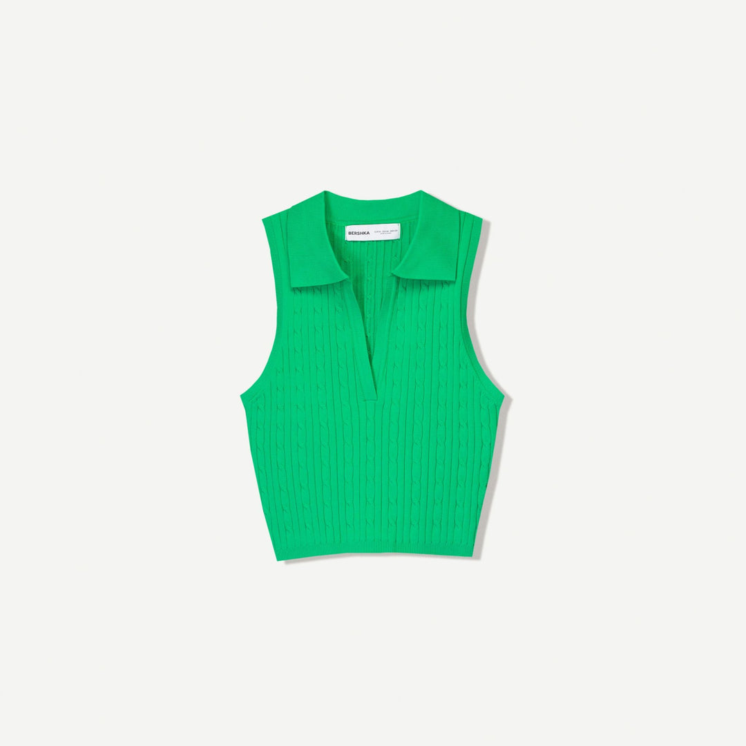 Moudda BERSHKA - Top - Tresses & Col Polo - Tunisie 1