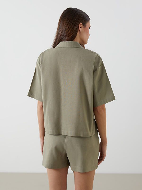 Moudda LC Waikiki - Chemise tissée à manches courtes pour Femmes - Tunisie 4