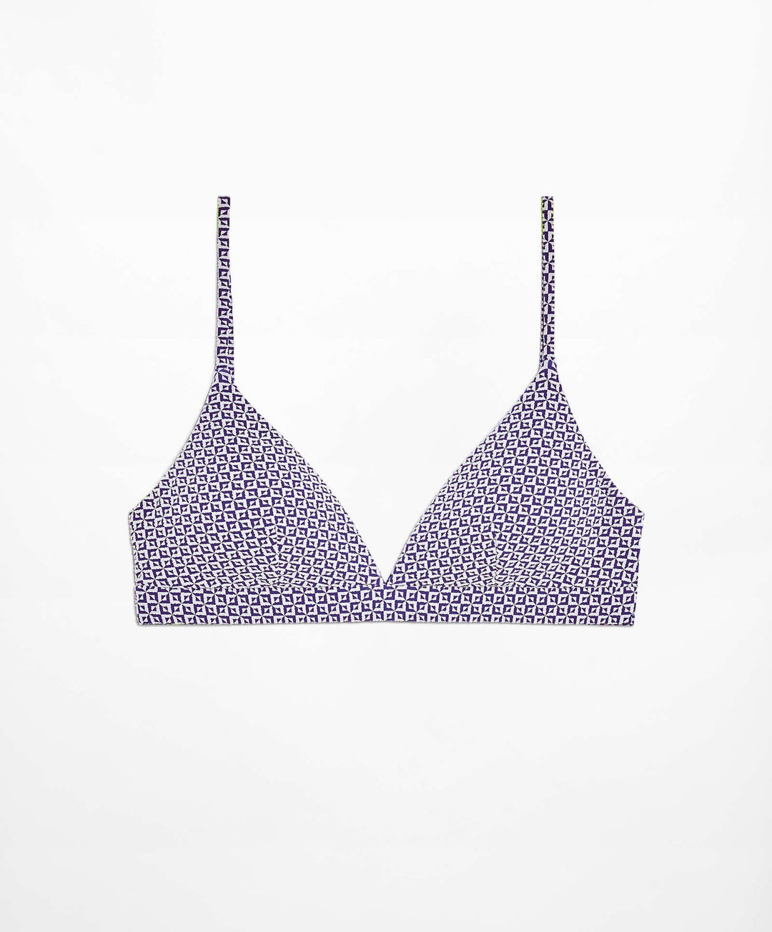 Moudda Oysho - Culotte Triangle Extra Sans Armatures Jacquard Petits Carrés - Tunisie 5