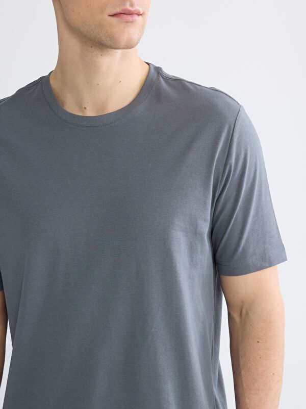 Moudda LC Waikiki - T-shirt basique col rond manches courtes en jersey pour Homme - Tunisie 3