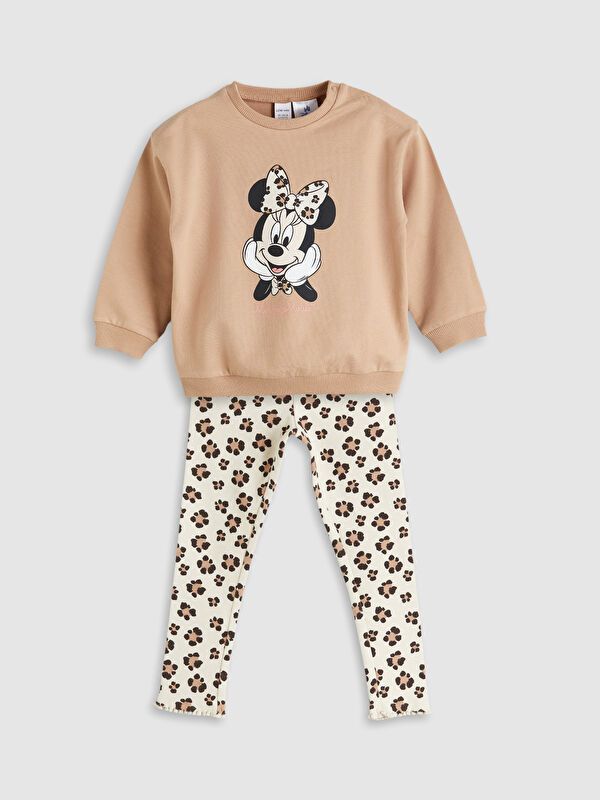 Moudda LC Waikiki - Ensemble jersey sous licence Fille Brun clair - Tunisie 1