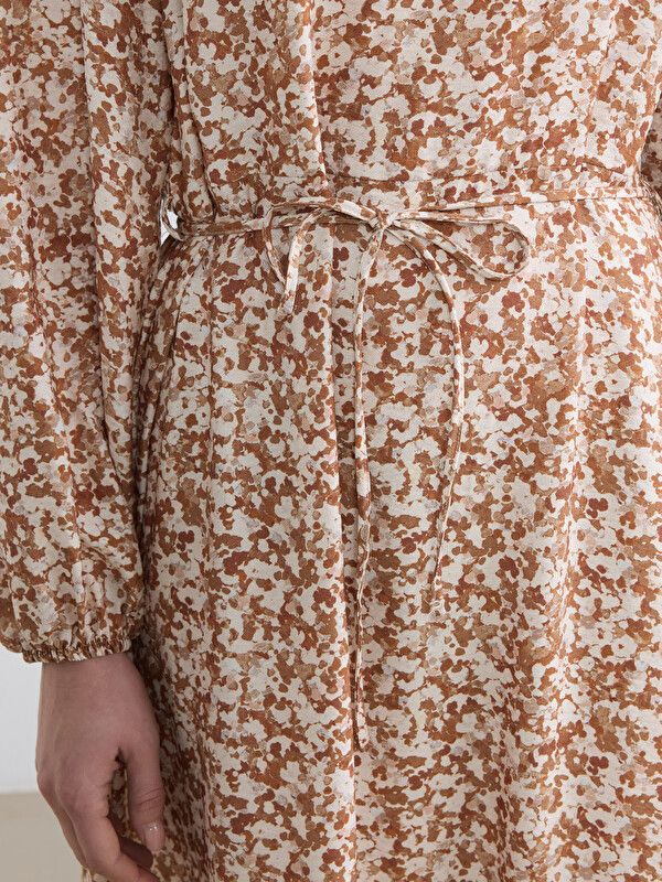 Moudda LC Waikiki - Robe manches longues en tissu pour Femme couleur Imprimé mixte - Tunisie 3