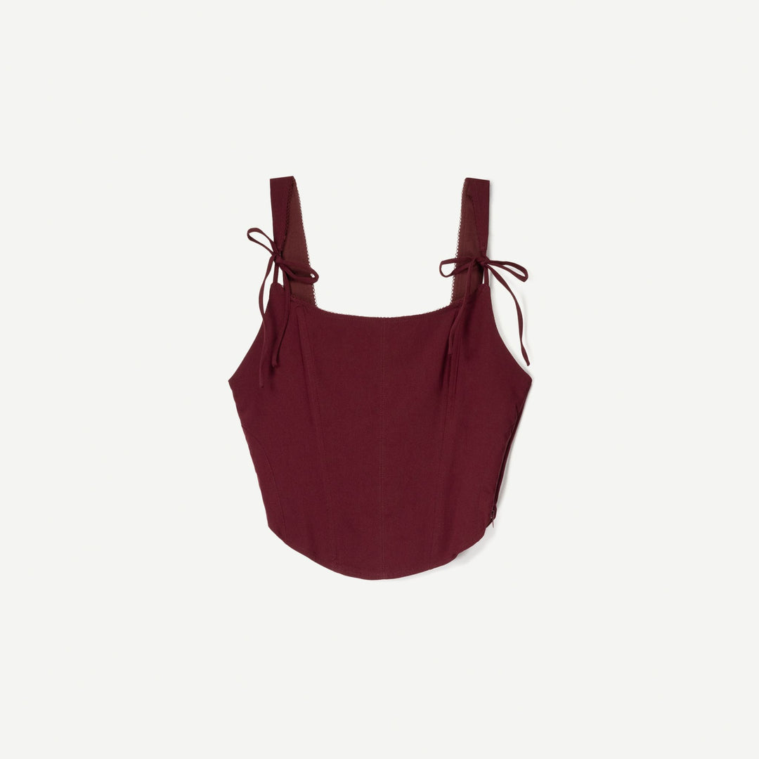Moudda BERSHKA - Top Corset Cintré - Nœuds - Tunisie 2