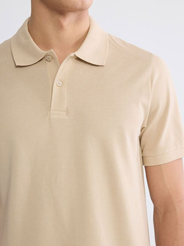Moudda LC Waikiki - T-shirt col polo basique manches courtes en jersey pour Homme - Tunisie 3