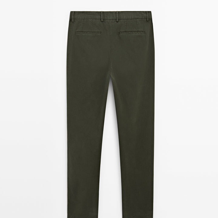 Moudda Massimo Dutti - Pantalon sergé cassé coupe slim - Tunisie 5