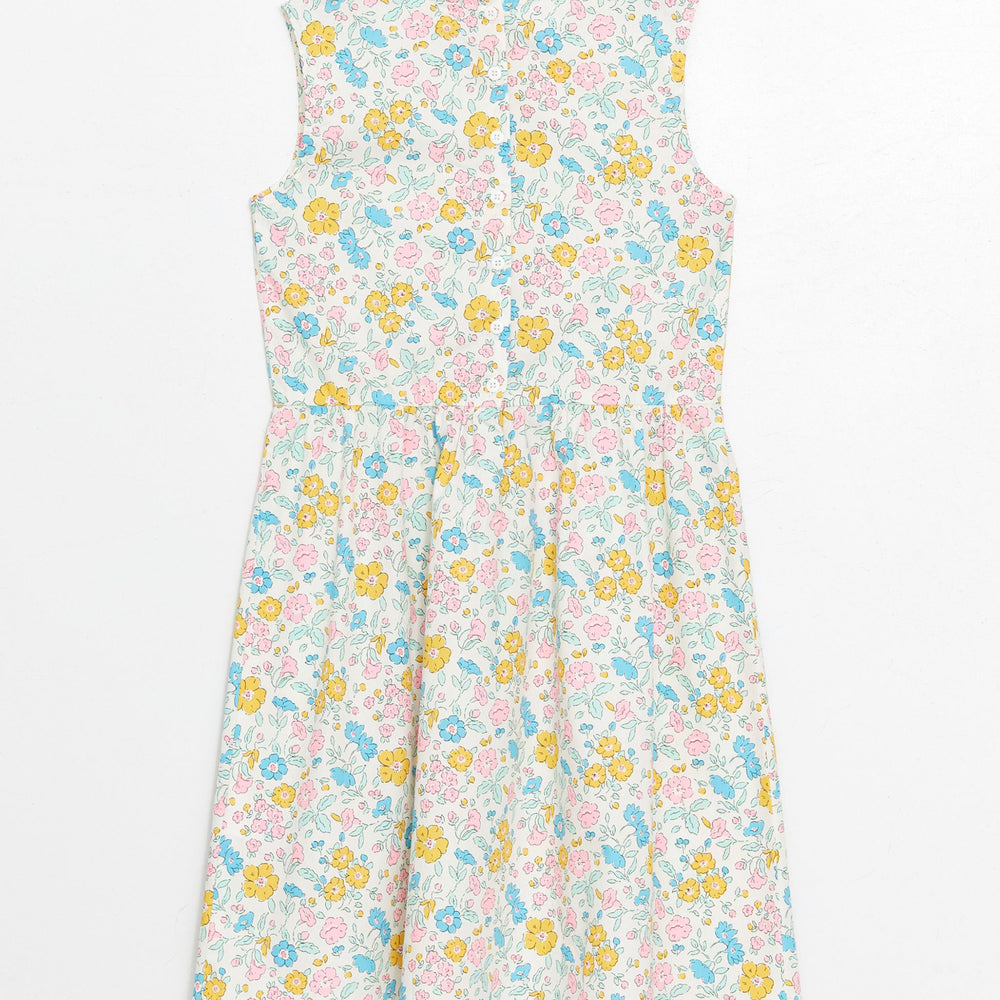 Moudda LC Waikiki - Robe tissée manches courtes Fille Imprimé écru - Tunisie 2