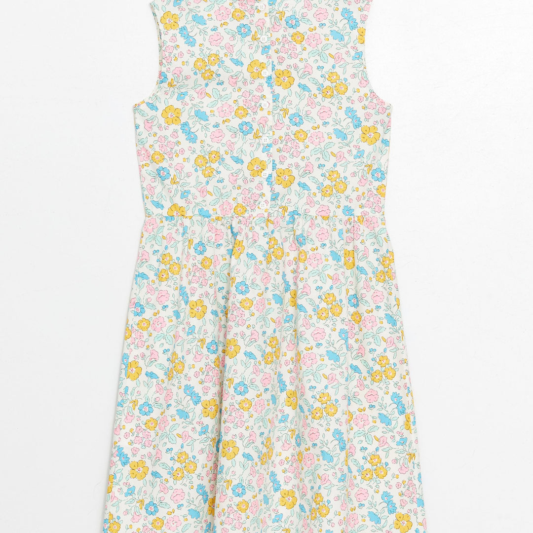 Moudda LC Waikiki - Robe tissée manches courtes Fille Imprimé écru - Tunisie 2