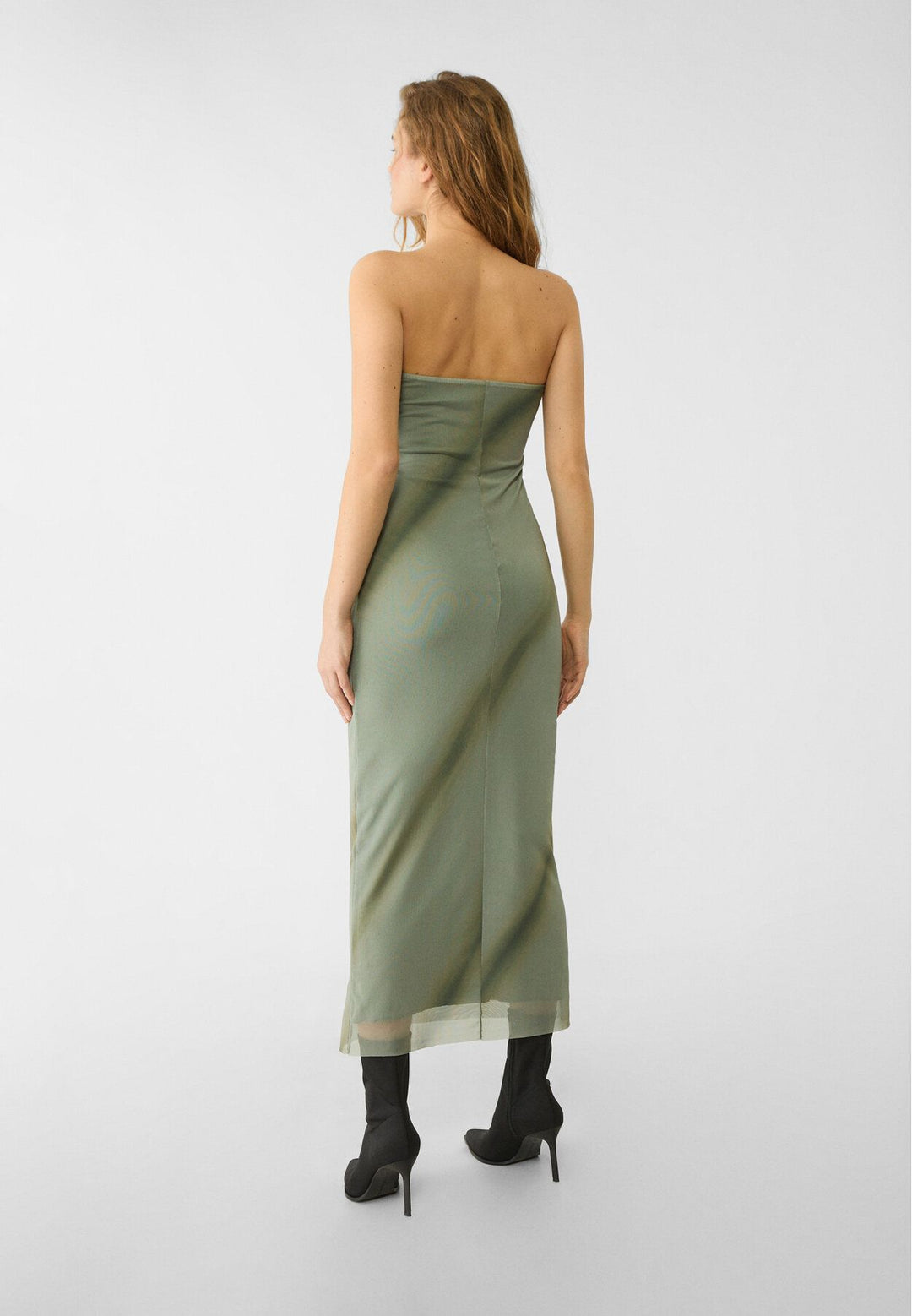 Moudda STRADIVARIUS - Robe Bandeau en Tulle Imprimé - Tunisie 5