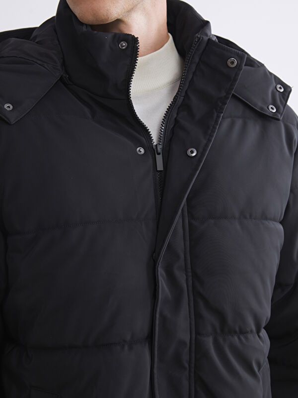 Moudda LC Waikiki - Manteau matelassé en nylon Homme Noir - Tunisie 4