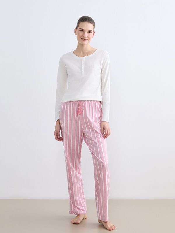 Moudda LC Waikiki - Pyjama manches longues en jersey pour Femme - Tunisie 1