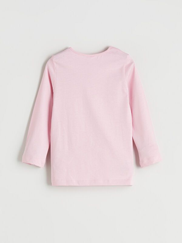 Moudda LC Waikiki - Pyjama en jersey manches longues moyen Fille Lilas rose - Tunisie 4